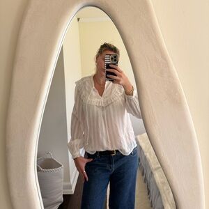 Current Air White Patterned Blouse